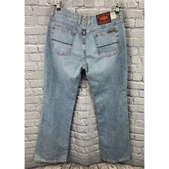 Vintage Lucky Brand Rancher Flare Size Womens 14/32 Distressed Jeans NWT - Picture 2 of 12